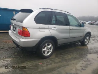 2002 BMW X5 3.0i with VIN 5UXFA53542LP29033, listed as a Copart auction lot 84638854 with 123,542 mi miles and Clean Title. Bid and sale history available at carsss.com. Image 3.