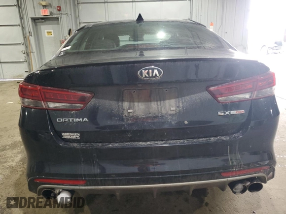 2016 Kia Optima SX Turbo with VIN 5XXGW4L28GG050137, listed as a Copart auction lot 45920845 with 90,664 mi miles and Salvage Title. Bid and sale history available at carsss.com. Image 6.