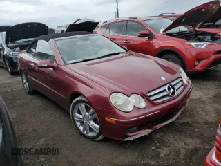 2008 Mercedes-Benz CLK 350 with VIN WDBTK56F58F236487, listed as a Copart auction lot 74986464 with Not Provided miles and Salvage Title. Bid and sale history available at DreamBid. Image 4.