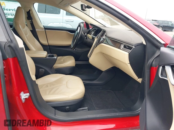 2013 Tesla Model S with VIN 5YJSA1CG0DFP14545, listed as a IAAI auction lot 41806844 with Not Provided miles. Bid and sale history available at carsss.com. Image 5.