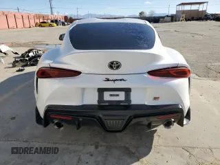 2024 Toyota GR Supra 3.0 with VIN WZ1DB0G03RW065227, listed as a Copart auction lot 47480945 with 0 mi miles and Salvage Title. Bid and sale history available at carsss.com. Image 6.