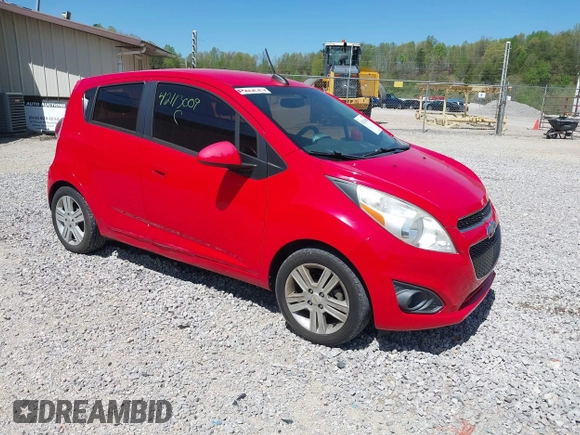 2015 Chevrolet Spark LT with VIN KL8CD6S92FC758728, listed as a IAAI auction lot 42113009 with 105,718 mi miles. Bid and sale history available at carsss.com. Image 1.