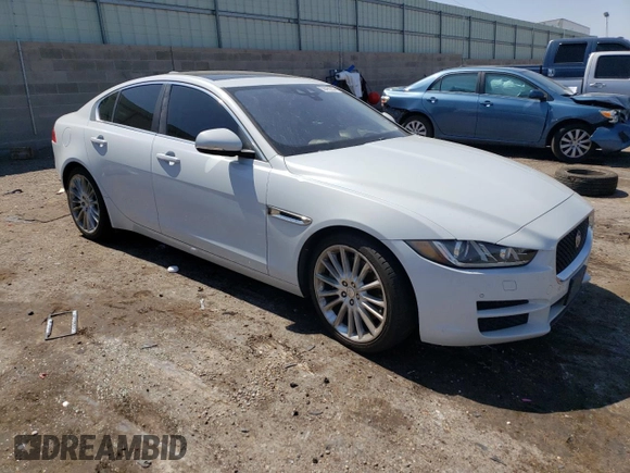 2017 Jaguar XE 35t First Edition with VIN SAJAH4BV0HA946894, listed as a Copart auction lot 58492854 with 76,141 mi miles and Salvage Title. Bid and sale history available at carsss.com. Image 4.