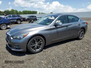 2017 Infiniti Q50 Premium with VIN JN1EV7AR4HM838147, listed as a Copart auction lot 62918375 with 80,155 mi miles and Salvage title. Bid and sale history available at DreamBid. Image 1.