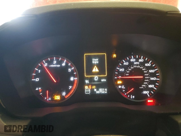 2022 Subaru WRX Premium with VIN JF1VBAF63N9015974, listed as a Copart auction lot 48869695 with 38,752 mi miles and Salvage Title. Bid and sale history available at DreamBid. Image 9.