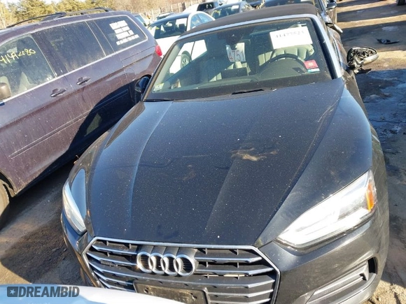 2018 Audi A5 Cabriolet Premium with VIN WAUWNGF51JN003515, listed as a IAAI auction lot 41477523 with NaN miles. Bid and sale history available at carsss.com. Image 12.