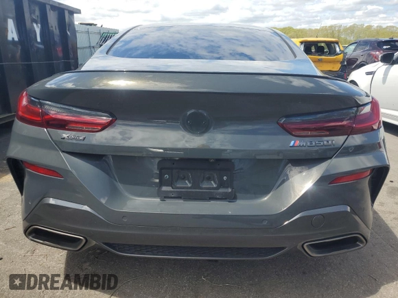 2019 BMW 8 Series M850i xDrive with VIN WBABC4C58KBU96829, listed as a Copart auction lot 54229794 with 20,285 mi miles and Salvage Title. Bid and sale history available at carsss.com. Image 6.