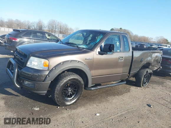 2005 Ford F-150 XL with VIN 1FTRF12245KC49536, listed as a IAAI auction lot 41666376 with 182,361 mi miles. Bid and sale history available at carsss.com. Image 14.
