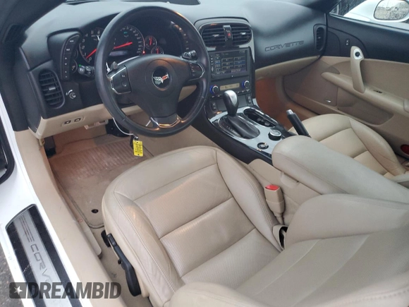 2012 Chevrolet Corvette 3LT with VIN 1G1YG2DW3C5100473, listed as a Copart auction lot 88649045 with 62,357 mi miles and Salvage title. Bid and sale history available at DreamBid. Image 8.