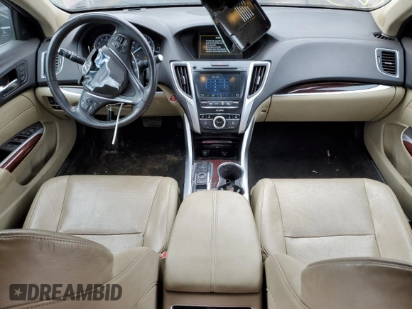 2015 Acura TLX V6 Advance with VIN 19UUB2F70FA019891, listed as a Copart auction lot 43651425 with 91,086 mi miles and Salvage Title. Bid and sale history available at carsss.com. Image 8.