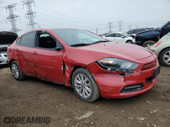 2014 Dodge Dart SXT with VIN 1C3CDFBB0ED716162, listed as a Copart auction lot 51711055 with 174,671 mi miles and Clean Title. Bid and sale history available at carsss.com. Image 4.