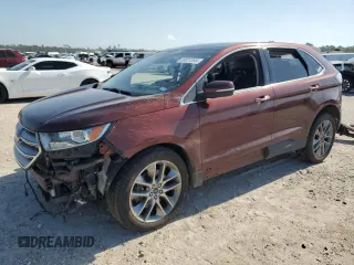 2015 Ford Edge Titanium z VIN 2FMPK3K89FBC33035, wystawiony jako Copart lot #56931365 z przebiegiem 161 923 mil mil oraz Szkoda całkowita • Salvage title. Historia ofert i sprzedaży dostępna na DreamBid. Obrazek 1.
