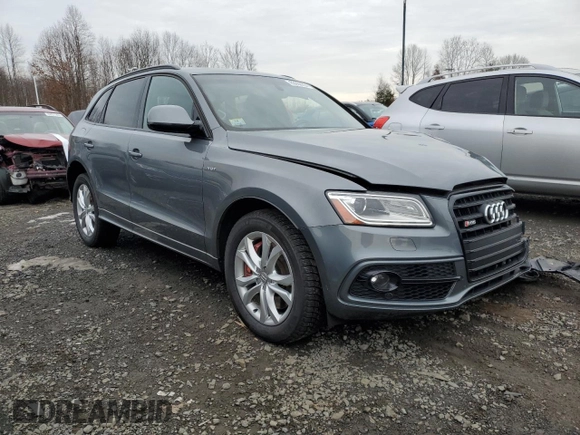 2016 Audi SQ5 Premium Plus with VIN WA1CCAFP0GA058655, listed as a Copart auction lot 83008654 with 67,587 mi miles and Salvage Title. Bid and sale history available at carsss.com. Image 4.