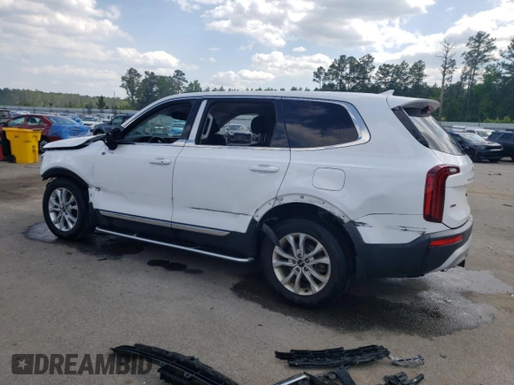 2022 Kia Telluride LX with VIN 5XYP2DHC1NG296601, listed as a Copart auction lot 54823115 with 76,882 mi miles and Non repairable. Bid and sale history available at DreamBid. Image 2.