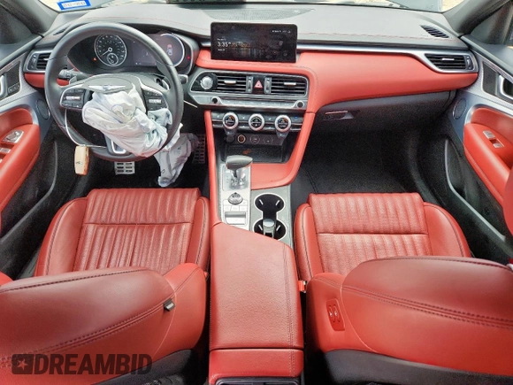2023 Genesis G70 2.0T with VIN KMTG34TA8PU120473, listed as a Copart auction lot 60895045 with 38,393 mi miles and Salvage title. Bid and sale history available at DreamBid. Image 8.