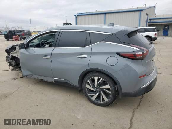 2022 Nissan Murano SL with VIN 5N1AZ2CJ1NC117890, listed as a Copart auction lot 44622575 with 51,664 mi miles and Salvage Title. Bid and sale history available at DreamBid. Image 2.