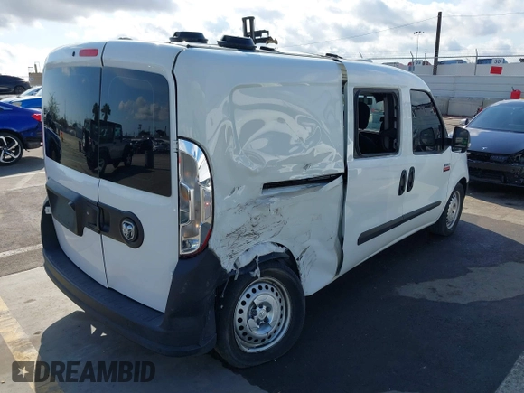 2020 Ram ProMaster City Cargo Van Tradesman with VIN ZFBHRFAB5L6R92698, listed as a IAAI auction lot 41435093 with 48,082 mi miles. Bid and sale history available at carsss.com. Image 4.