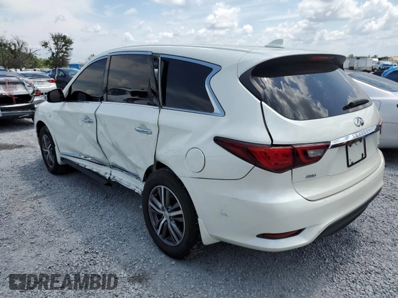 2020 Infiniti QX60 Pure with VIN 5N1DL0MM9LC520735, listed as a Copart auction lot 58567435 with 66,737 mi miles and Salvage title. Bid and sale history available at DreamBid. Image 2.