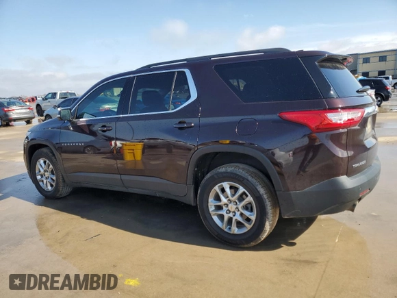 2020 Chevrolet Traverse LT Cloth z VIN 1GNERGKW2LJ253946, wystawiony jako Copart lot #46180455 z przebiegiem 98 965 mil mil oraz Szkoda całkowita • Salvage title. Historia ofert i sprzedaży dostępna na DreamBid. Obrazek 2.
