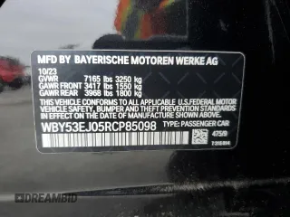 2024 BMW i7 xDrive60 z VIN WBY53EJ05RCP85098, wystawiony jako Copart lot #58196175 z przebiegiem 13 426 mil mil oraz Tytuł czysty. Historia ofert i sprzedaży dostępna na DreamBid. Obrazek 12.