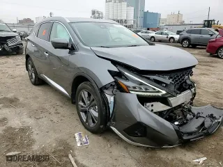 2023 Nissan Murano Platinum with VIN 5N1AZ2DS9PC107019, listed as a Copart auction lot 43552595 with 19,972 mi miles and Salvage Title. Bid and sale history available at carsss.com. Image 12.