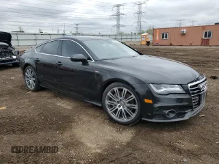 2012 Audi A7 Prestige with VIN WAUSGAFC0CN004453, listed as a Copart auction lot 54923205 with 217,544 mi miles and Salvage title. Bid and sale history available at DreamBid. Image 4.