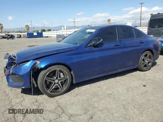 2017 Mercedes-Benz C with VIN 55SWF4JB8HU207280, listed as a Copart auction lot 47093405 with 120,757 mi miles and Clean Title. Bid and sale history available at carsss.com. Image 1.