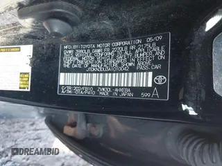 2010 Toyota Prius II with VIN JTDKN3DU3A1010042, listed as a IAAI auction lot 41416439 with 203,267 mi miles. Bid and sale history available at carsss.com. Image 9.