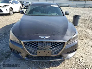 2018 Genesis G80 3.3T Sport with VIN KMHGN4JB3JU243539, listed as a Copart auction lot 43653695 with 81,008 mi miles and Salvage Title. Bid and sale history available at carsss.com. Image 5.