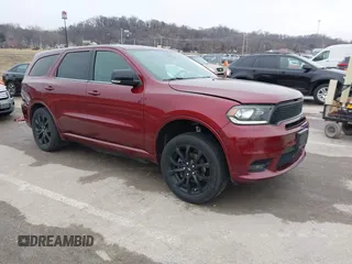 2020 Dodge Durango GT with VIN 1C4RDJDG7LC153406, listed as a IAAI auction lot 41544038 with 136,145 mi miles and . Bid and sale history available at DreamBid. Image 1.