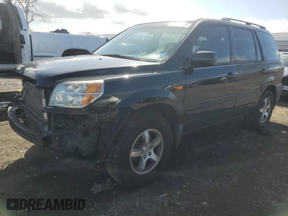 2008 Honda Pilot EX-L with VIN 5FNYF28768B000869, listed as a Copart auction lot 45556135 with 183,496 mi miles and Salvage Title. Bid and sale history available at DreamBid. Image 1.