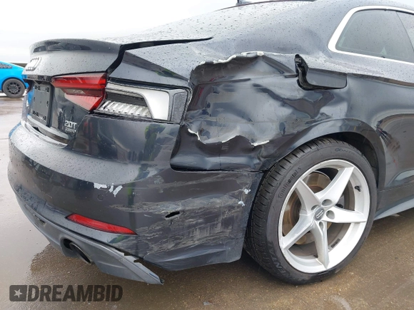 2018 Audi A5 Premium Plus with VIN WAUTNAF56JA049039, listed as a IAAI auction lot 41868983 with 81,551 mi miles and . Bid and sale history available at DreamBid. Image 6.