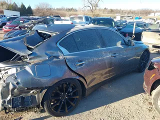 2018 Infiniti Q50 3.0t LUXE with VIN JN1EV7AP3JM360470, listed as a IAAI auction lot 41307365 with 74,875 mi miles. Bid and sale history available at carsss.com. Image 4.