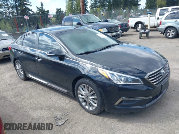 2015 Hyundai Sonata Limited with VIN 5NPE34AF3FH016440, listed as a IAAI auction lot 42057243 with 113,324 mi miles and . Bid and sale history available at carsss.com. Image 1.