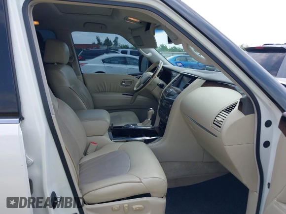 2012 Infiniti QX56 7-passenger with VIN JN8AZ2NF0C9517001, listed as a IAAI auction lot 42101650 with 225,257 mi miles. Bid and sale history available at carsss.com. Image 5.