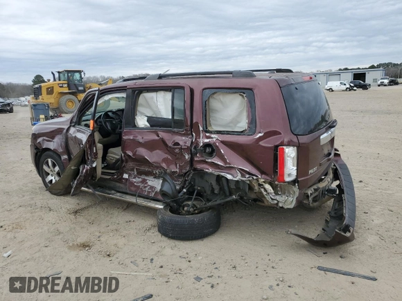 2012 Honda Pilot Touring with VIN 5FNYF3H91CB032239, listed as a Copart auction lot 46851165 with 101,402 mi miles and Salvage Title. Bid and sale history available at carsss.com. Image 2.