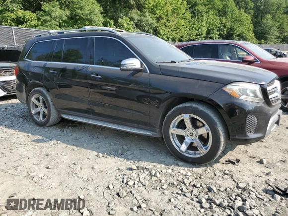 2017 Mercedes-Benz GLS 450 with VIN 4JGDF6EE2HA827538, listed as a Copart auction lot 60514085 with 138,821 mi miles and Clean title. Bid and sale history available at DreamBid. Image 4.