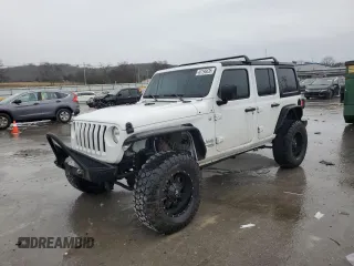 2020 Jeep Wrangler Unlimited Sport z VIN 1C4HJXDG4LW240492, wystawiony jako Copart lot #43196635 z przebiegiem 56 602 mil mil oraz Czysty tytuł • Clean title. Historia ofert i sprzedaży dostępna na DreamBid. Obrazek 1.