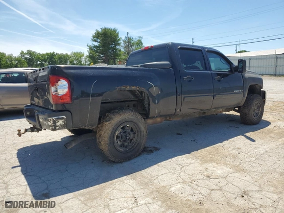 2008 Chevrolet Silverado 2500HD Work Truck with VIN 1GCHK23K48F138008, listed as a Copart auction lot 56018814 with 0 mi miles and Salvage Title. Bid and sale history available at carsss.com. Image 3.