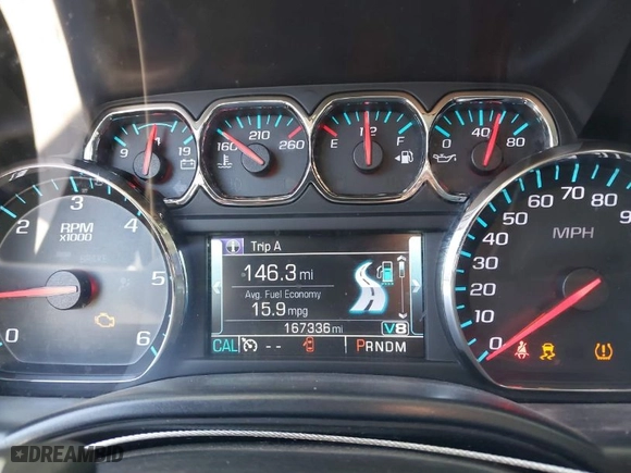 2015 Chevrolet Silverado 1500 LT with VIN 3GCUKREC5FG102367, listed as a IAAI auction lot 41960276 with 167,336 mi miles. Bid and sale history available at carsss.com. Image 7.