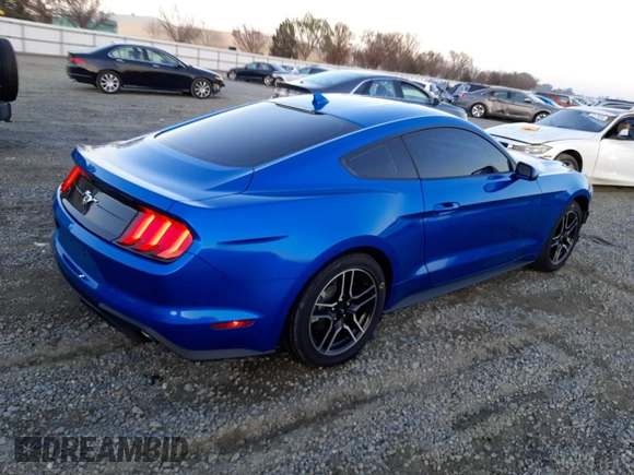 2021 Ford Mustang EcoBoost with VIN 1FA6P8TH1M5153152, listed as a Copart auction lot 72096182 with 9,110 mi miles. Bid and sale history available at carsss.com. Image 3.
