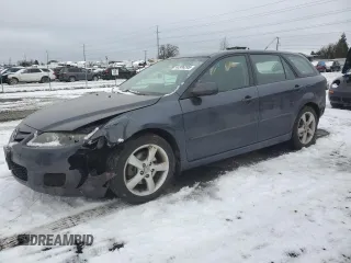 2007 Mazda 6 S Sport VE with VIN 1YVHP82D275M02784, listed as a Copart auction lot 44386295 with 138,087 mi miles and Salvage Title. Bid and sale history available at carsss.com. Image 1.