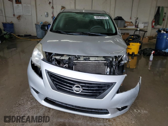 2012 Nissan Versa S with VIN 3N1CN7AP9CL826066, listed as a Copart auction lot 50645295 with 156,732 mi miles and Salvage Title. Bid and sale history available at carsss.com. Image 5.
