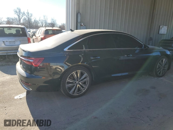 2019 Audi A6 Premium Plus with VIN WAUE8AF25KN126418, listed as a Copart auction lot 80232593 with 37,187 mi miles and Salvage Title. Bid and sale history available at carsss.com. Image 3.