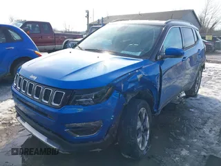 2020 Jeep Compass Limited with VIN 3C4NJDCB7LT147155, listed as a IAAI auction lot 41654100 with 66,205 mi miles. Bid and sale history available at carsss.com. Image 2.