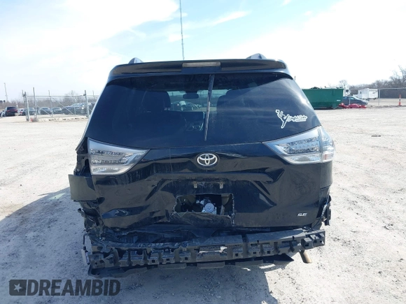 2015 Toyota Sienna SE with VIN 5TDXK3DC9FS652765, listed as a IAAI auction lot 41723922 with 105,679 mi miles. Bid and sale history available at carsss.com. Image 17.