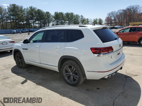 2022 Volkswagen Atlas 3.6L V6 SEL R-Line with VIN 1V2AR2CA5NC510973, listed as a Copart auction lot 51585105 with 26,135 mi miles and Salvage Title. Bid and sale history available at carsss.com. Image 2.