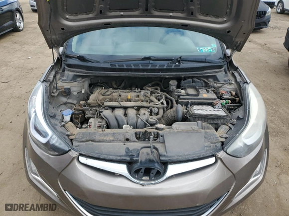 2014 Hyundai Elantra Limited with VIN 5NPDH4AE0EH529650, listed as a Copart auction lot 51405505 with 121,806 mi miles and Clean Title. Bid and sale history available at carsss.com. Image 11.