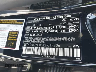 2019 Mercedes-Benz GLC 350e z VIN WDC0G5EB3KF619396, wystawiony jako IAAI lot #42353279 z przebiegiem 23 600 mil mil oraz . Historia ofert i sprzedaży dostępna na DreamBid. Obrazek 9.