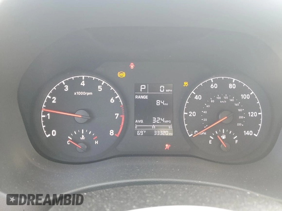 2022 Hyundai Accent SE with VIN 3KPC24A68NE180263, listed as a Copart auction lot 50977145 with 33,320 mi miles and Salvage Title. Bid and sale history available at DreamBid. Image 9.